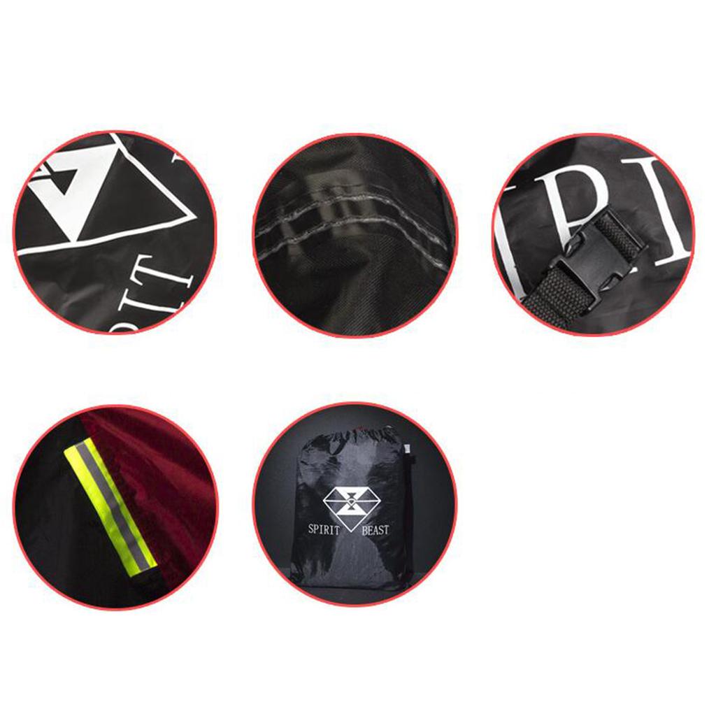 Motorcycle Cover Waterproof Protector Dust Rain Snow UV Outdoor Scooter L