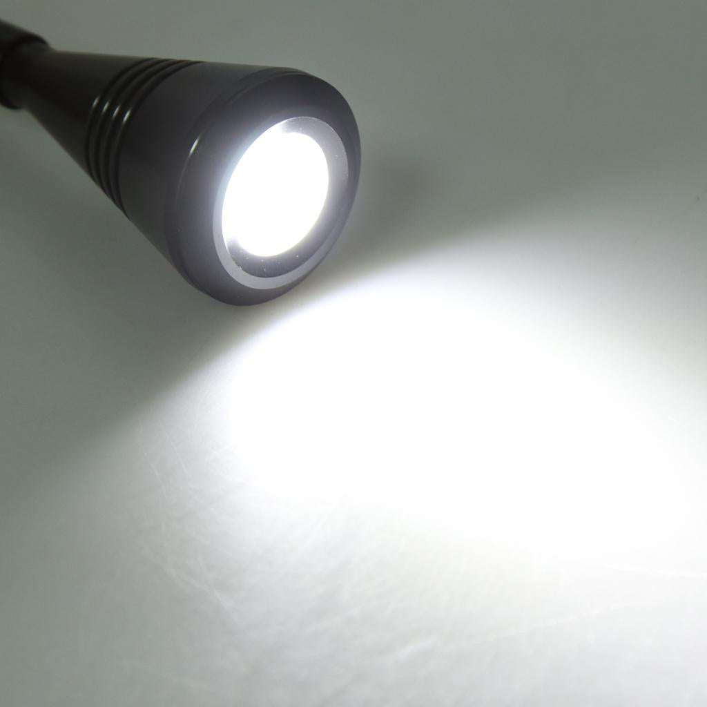 12V 2W LED Flexible Gooseneck Reading Light for Boat RV Motorhome Black