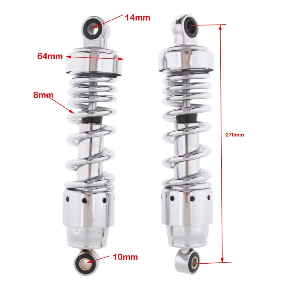 Left Right Rear Suspension Motorcycle Shock Absorbers for Honda GN250 CA250 Bobber SR 27CM