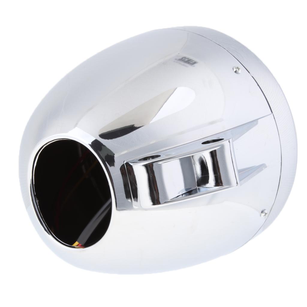 7" LED Motorcycle Bullet Chrome Headlight Light For Harley Choppers