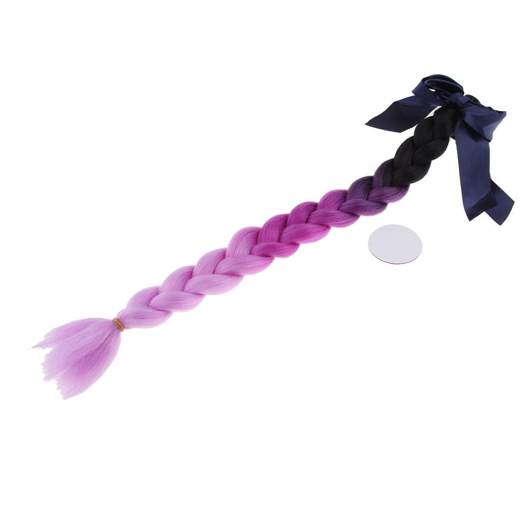 22'' Gradient Ramp Helmet Braids /Ponytail Motorbike PC Helmet Hair Color 1 