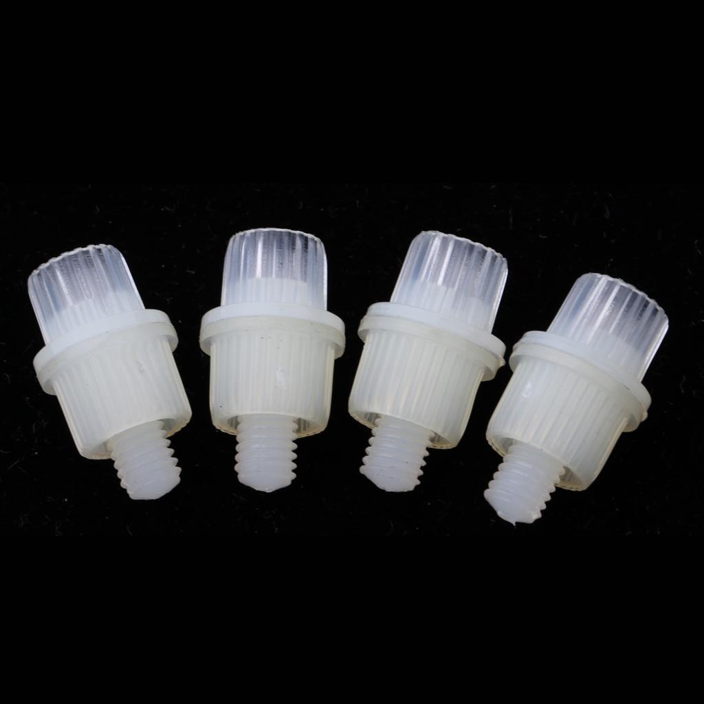 White Nylon License Plate Frame Bolts Screws for Motorcycle Motorbike