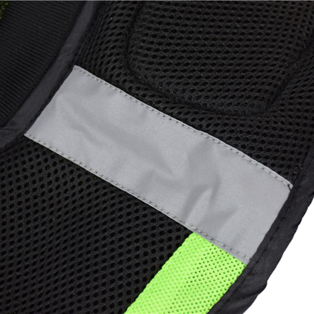 Hi-Vis Reflective Motorcycle Vest Adjustable Waistcoat Commuter Jacket XL