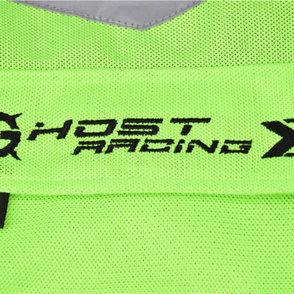 Hi-Vis Reflective Motorcycle Vest Adjustable Waistcoat Commuter Jacket XL