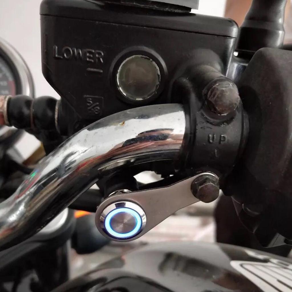 Universal Motorcycle LED Headlight Fog Lamp Horn Handlebar Switch Model B