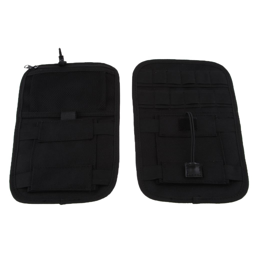 2 x Saddlebag Organizer Hard Bags Storage for Harley Touring Bagger 2008-18