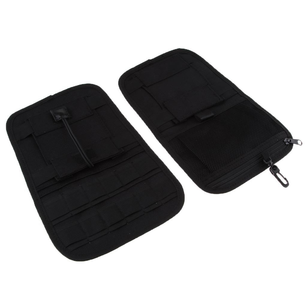 2 x Saddlebag Organizer Hard Bags Storage for Harley Touring Bagger 2008-18