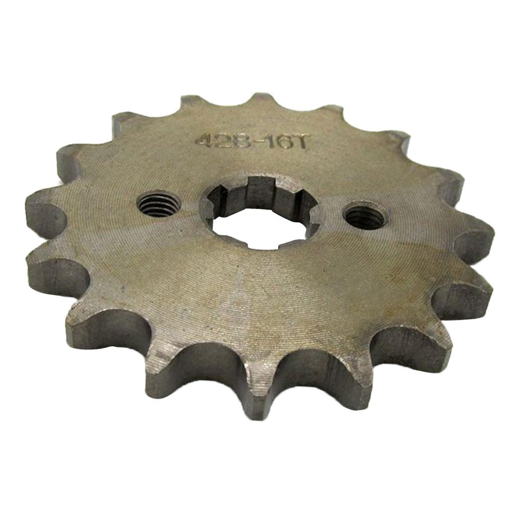 16T 428 Chain/Pitch Front Sprocket Cog Pit/Trail/Dirt bike ATV Quad 17mm