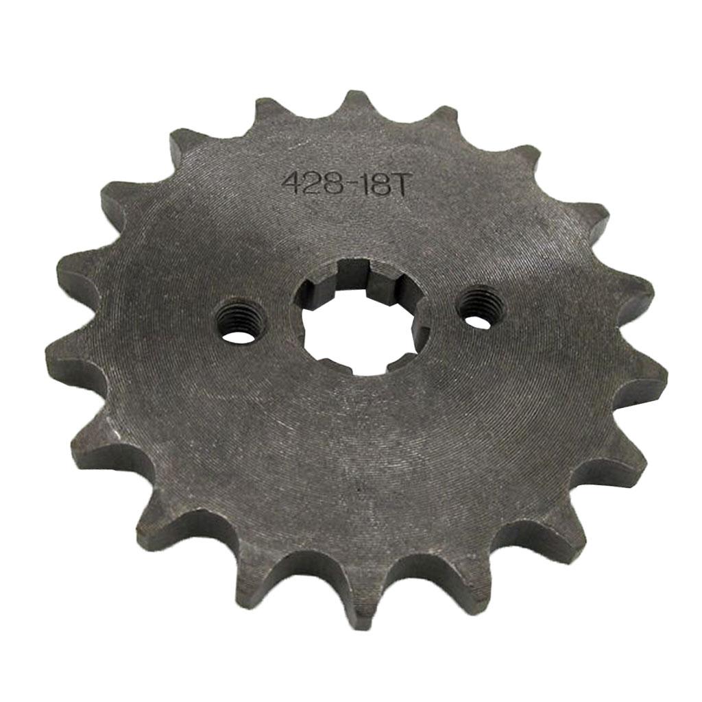 18T 428 Chain/Pitch Front Sprocket Cog Pit/Trail/Dirt bike ATV Quad 17mm