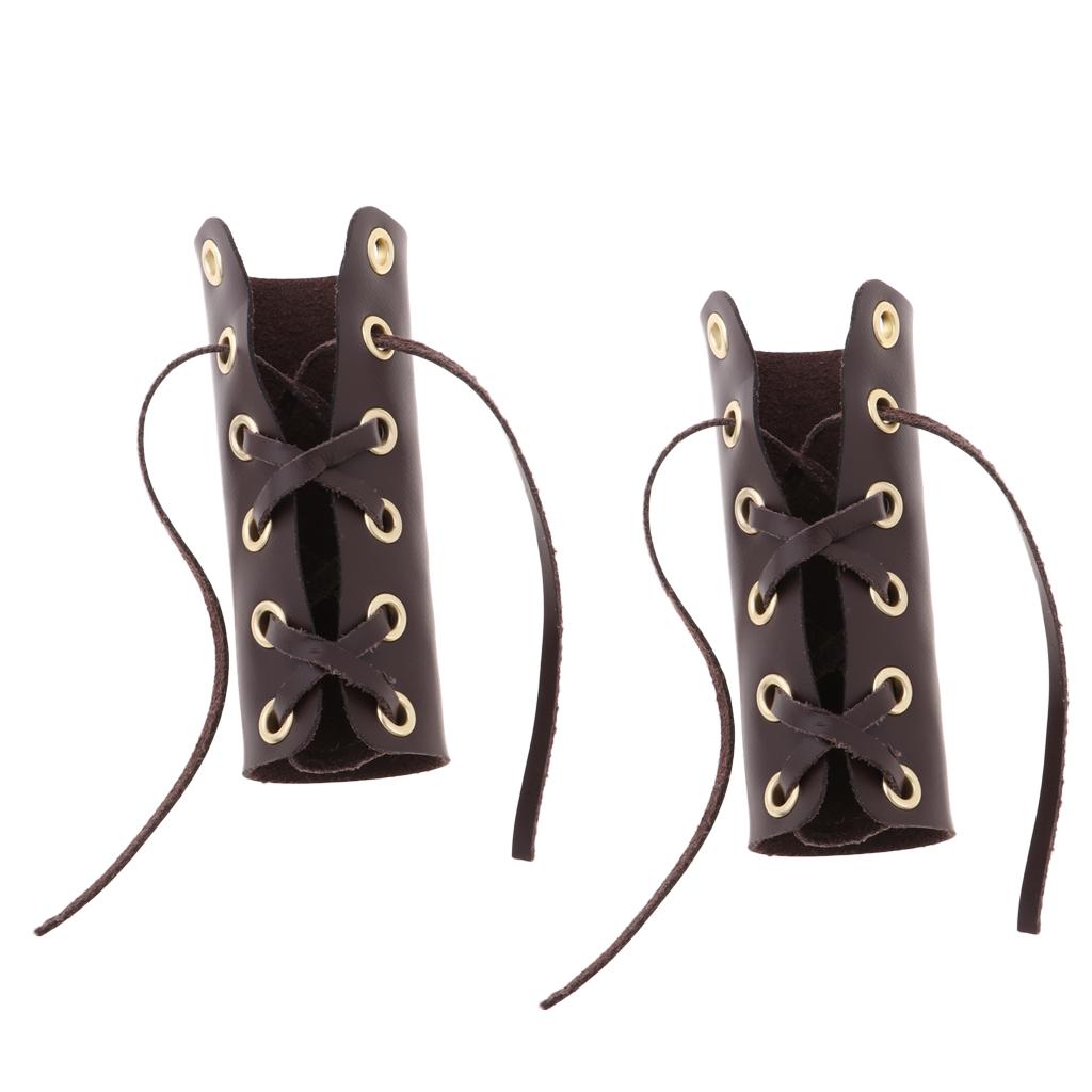 Artificial Leather Motorcycle Grip Covers Vibration Dampening Brown