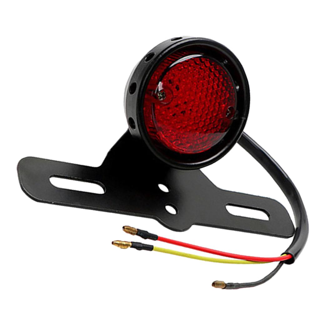 Universal Motorcycle Rear Tail Light Lamp for Harley Chopper Cafe Racer 