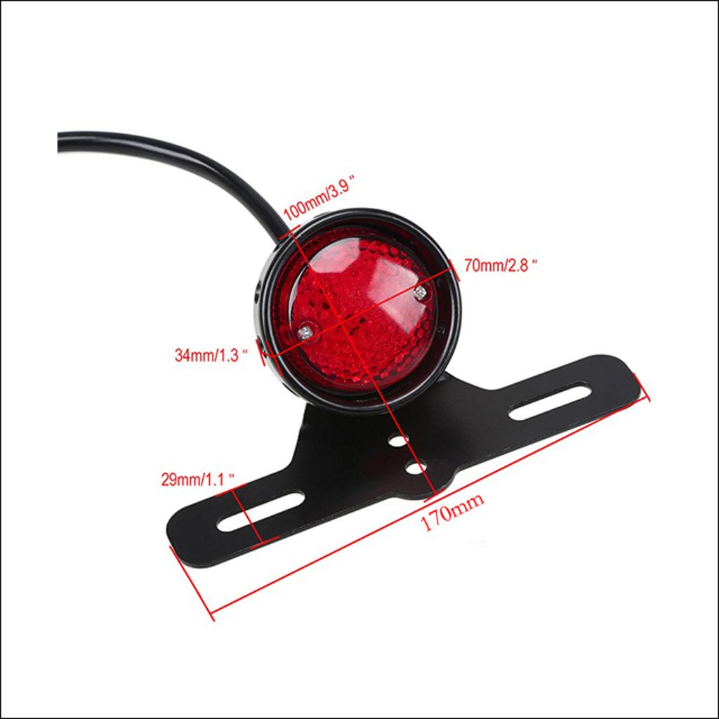 Universal Motorcycle Rear Tail Light Lamp for Harley Chopper Cafe Racer 