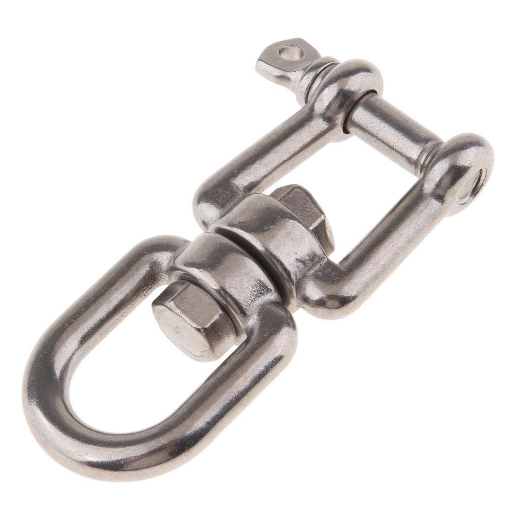 Stainless Steel Marine Boat Anchor Swivel Shackle Connector Jaw 8mm