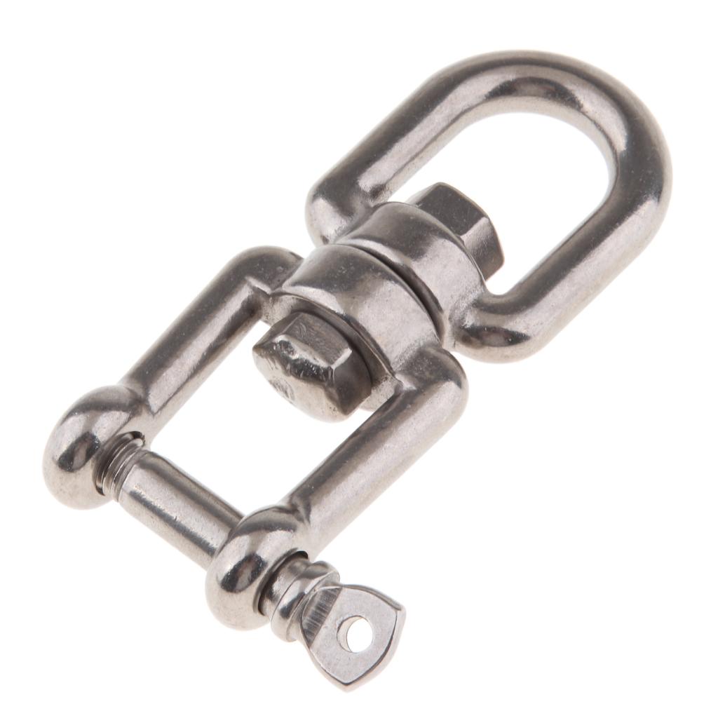 Stainless Steel Marine Boat Anchor Swivel Shackle Connector Jaw 8mm