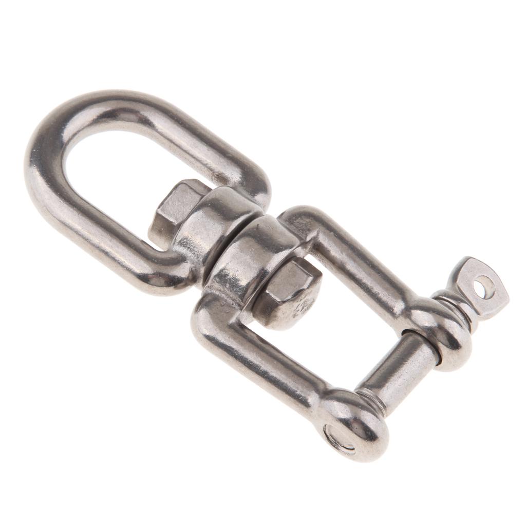 Stainless Steel Marine Boat Anchor Swivel Shackle Connector Jaw 8mm