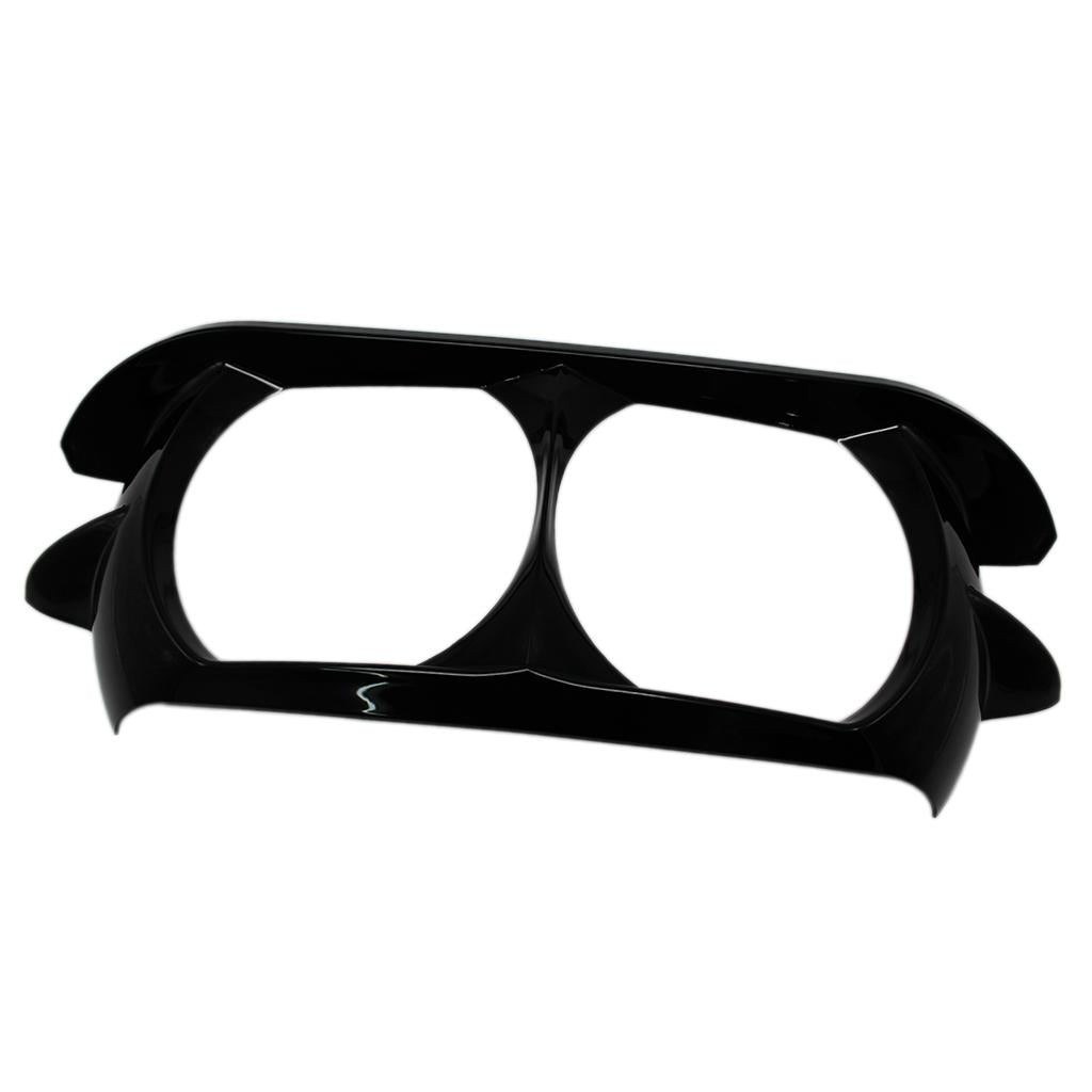 Dual Headlight Bezel Scowl Outer Fairing Cover for Harley Road Glide Black