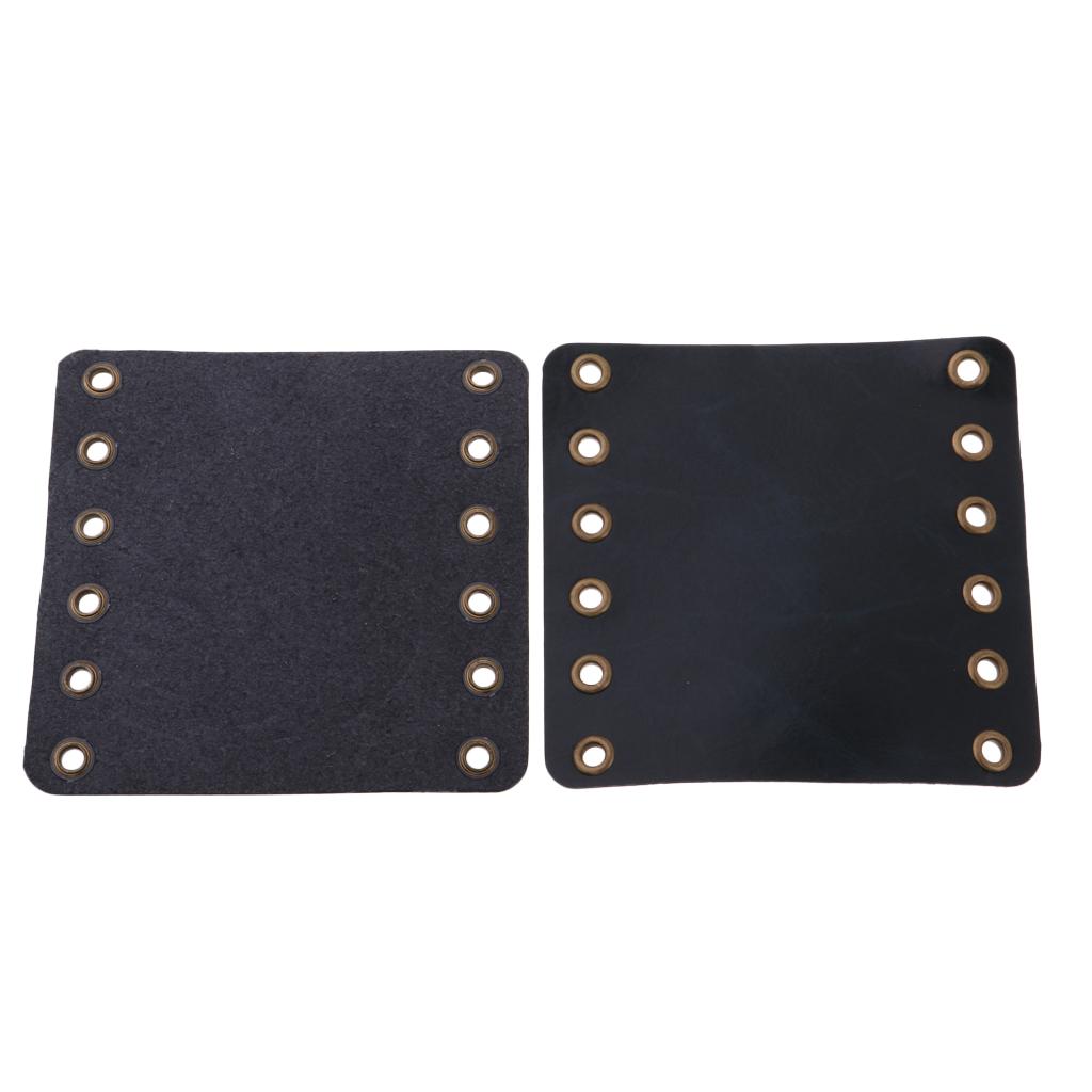 Artificial Leather Motorcycle Grip Covers Vibration Dampening Deep Blue