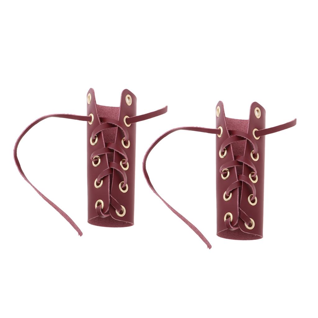 Artificial Leather Motorcycle Grip Covers Vibration Dampening Red