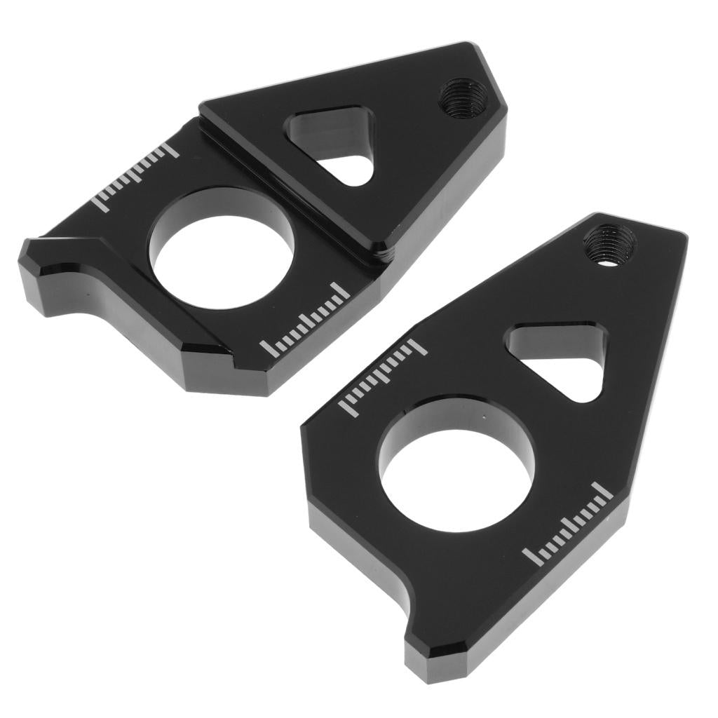 Motorcycle Rear Axle Chain Adjuster For YAMAHA TMAX530 FZ8 FZ1 YZF R1 Black