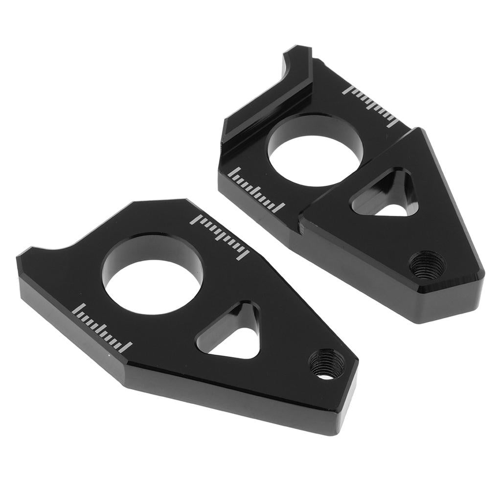 Motorcycle Rear Axle Chain Adjuster For YAMAHA TMAX530 FZ8 FZ1 YZF R1 Black