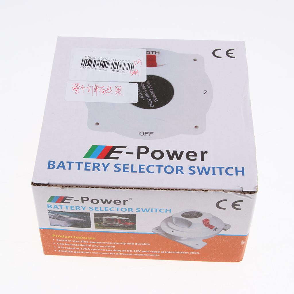 Marine Dual Battery Selector Switch for Boat RV Motor Replacement