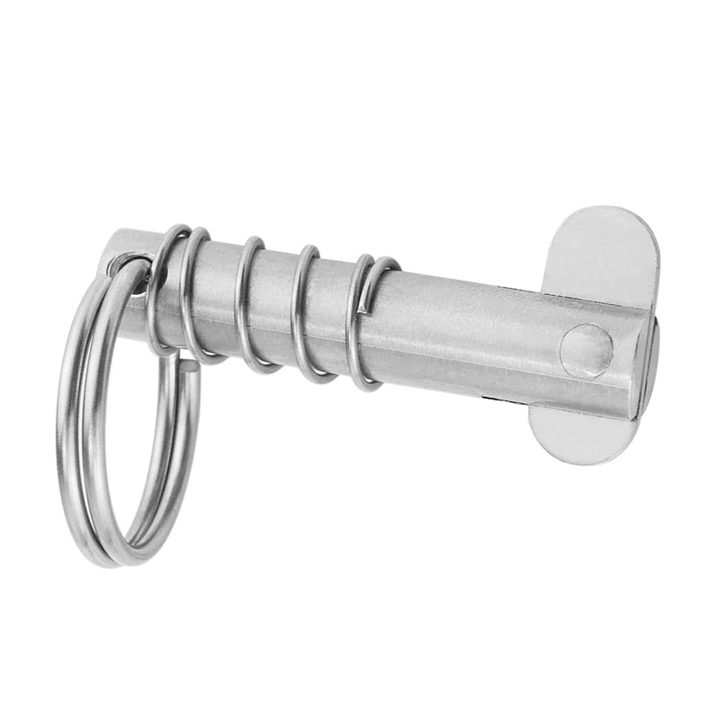 2xQuick Release Pin for Boat Bimini Top Deck Hinge Stainless Steel 10x50mm