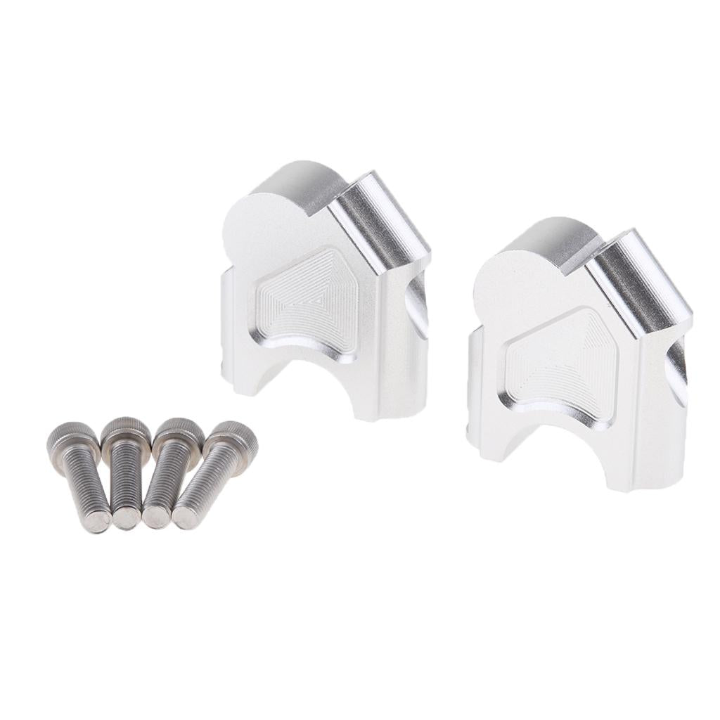 Motorcycle Handlebar Clamp Riser For BMW R1200GS LC  2013-2017 Silver