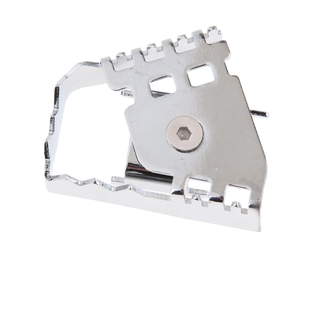 Motorcycle Rear Brake Pedal Enlarger for BMW F650GS F700GS F800GS/ADV Silver
