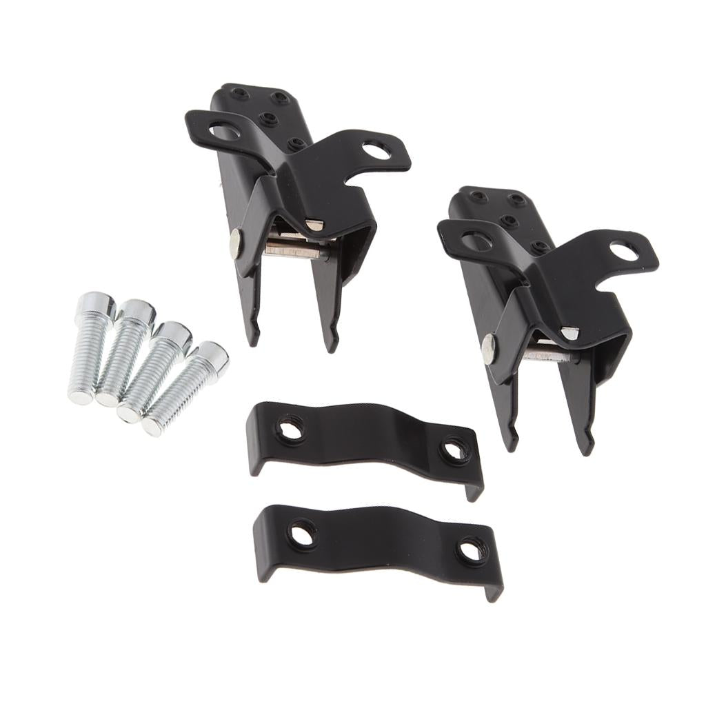 2Pcs Adjustable Folding Footrests Front Rear Foot Pegs for Motorcycle
