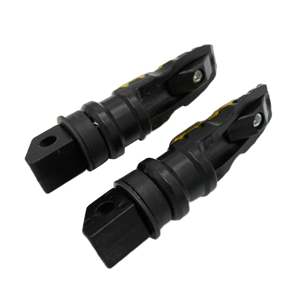 Golden Hole Passenger Rear Foot Pegs Pedal Universal for Motorcycle Motorcycle Dirt Bike Quad Bike ATV