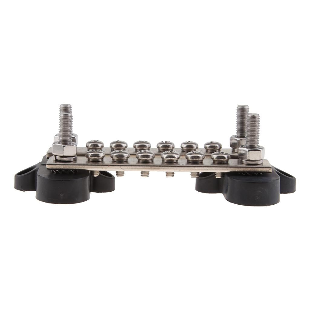Dual Row 6 Position Screw Terminal Strip Bus Bar Power Distribution Block