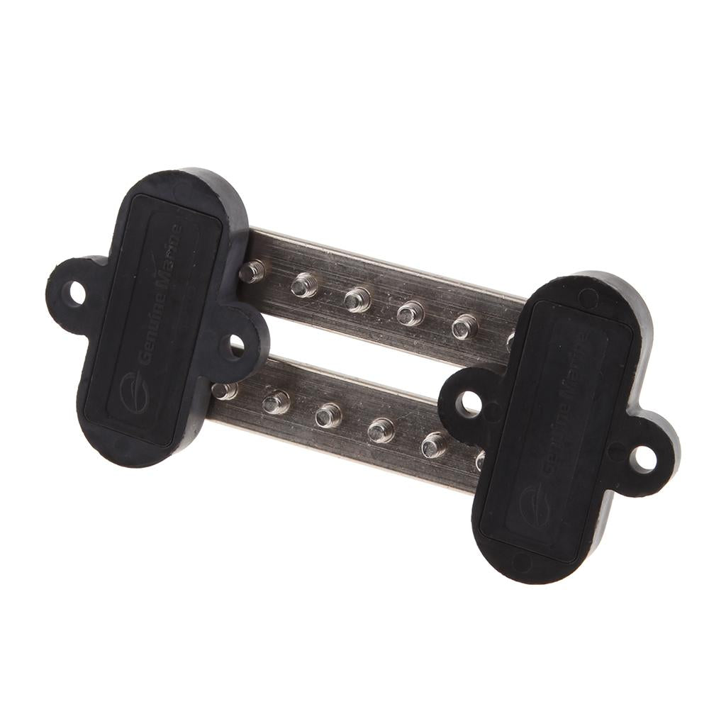 Dual Row 6 Position Screw Terminal Strip Bus Bar Power Distribution Block