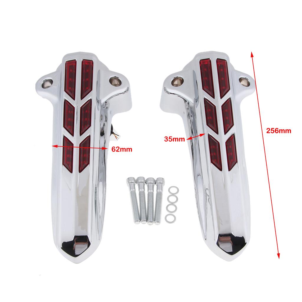 Black Shell Lower Fork Leg Covers for Harley FLHT FLHX FLHR 14-18 Color 1