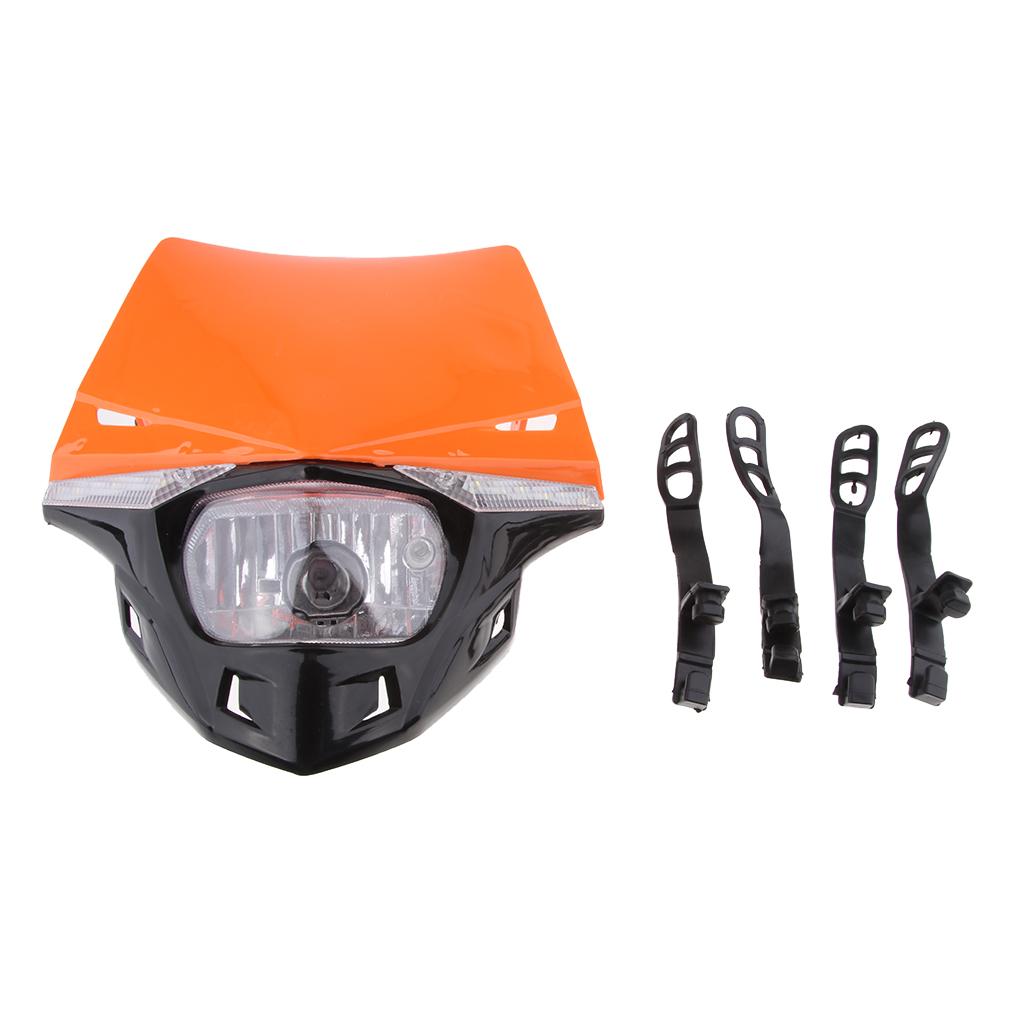 Motorbike Streetfighter LED Headlight Fit KTM SX EXC XCF SXF GSX ZXR CBR CBF