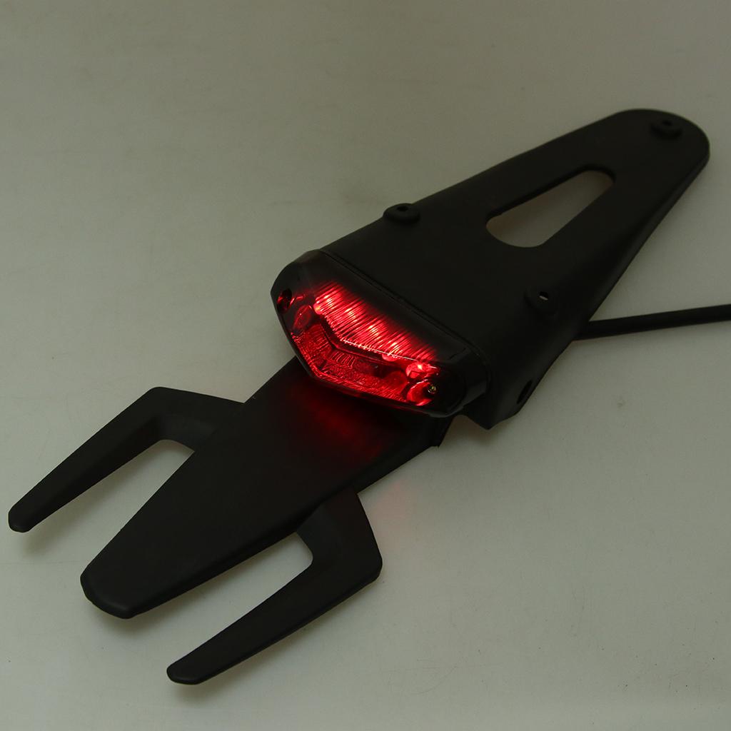 Rear Fender Brake Stop Tail Light Lamp for Motorcycle Enduro Dirt Bike Smoke