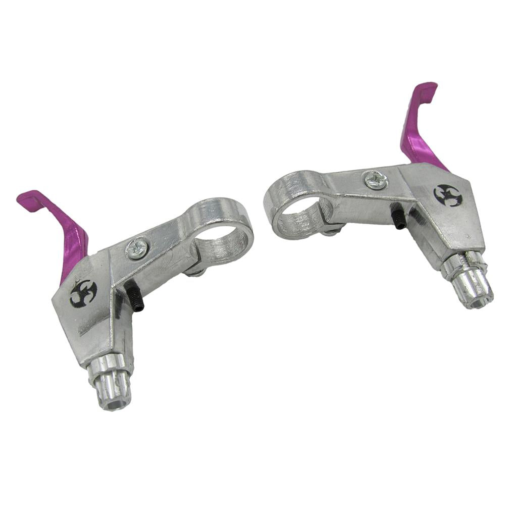 Handle Brake Levers Handle Grips Brake Clutch Levers  for Motorcycle  Pink