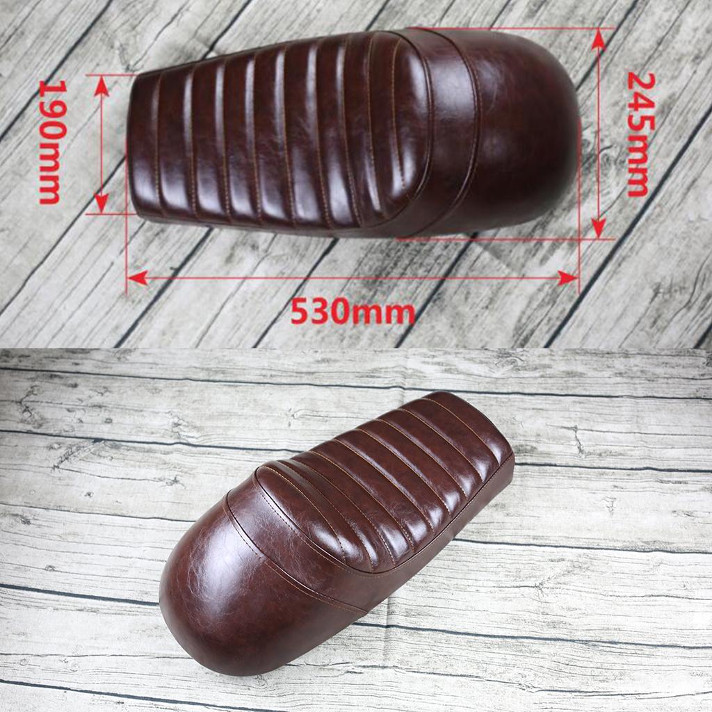 Motorcycle Hump Saddle Style Cafe Racer Vintage Seat Cushion #02