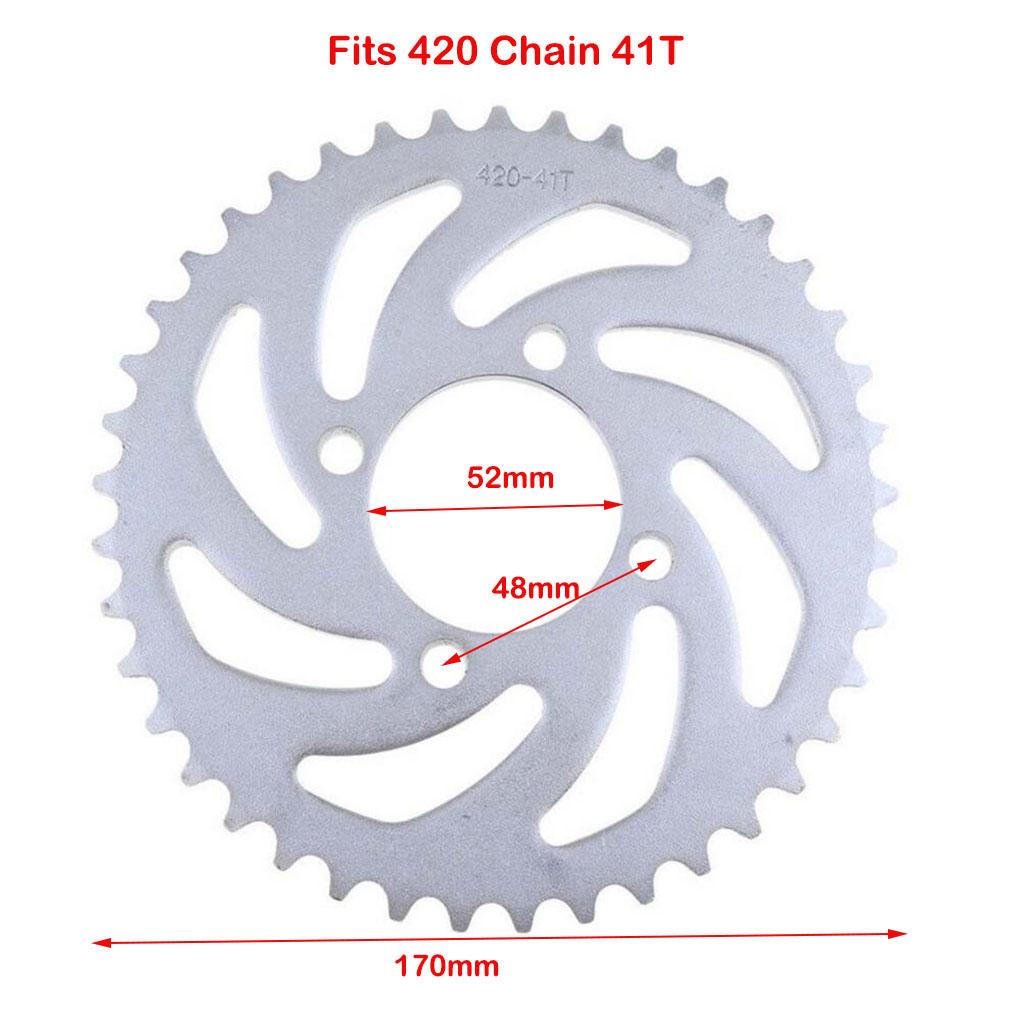 41T 420 Rear Back Chain Sprocket for 70cc 90cc 110cc 125cc Pit Dirt Bike