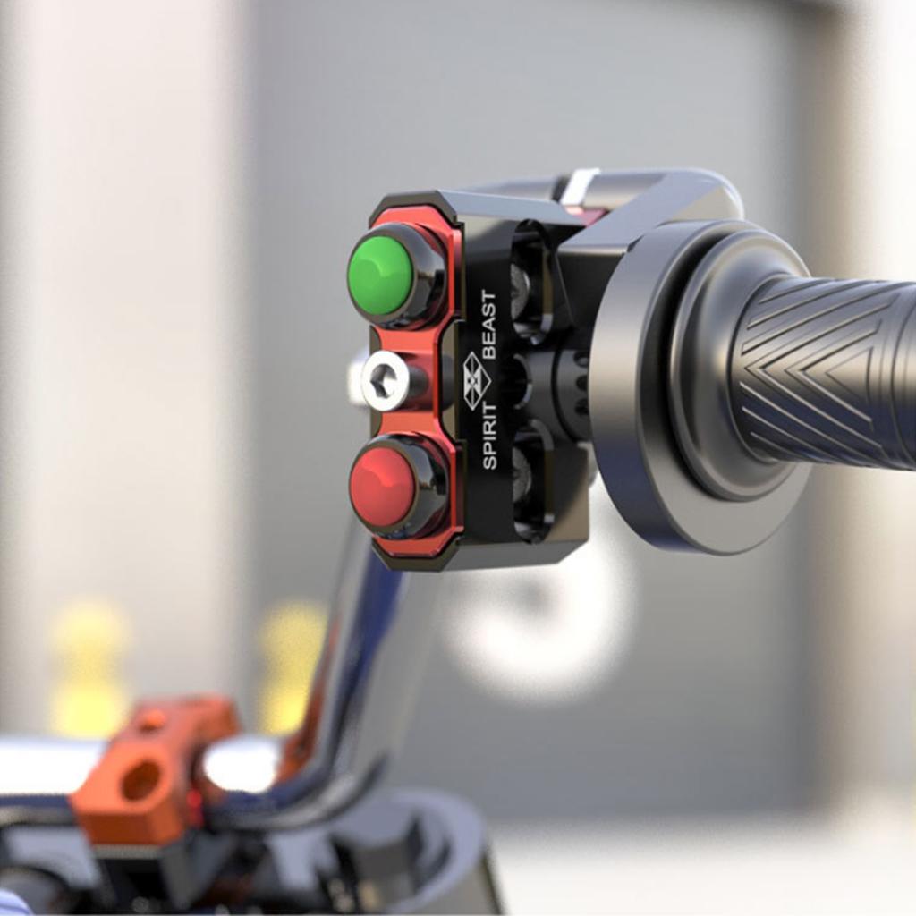Motorcycle Handlebar Headlight Power On Off Start Stop Switch Type 2