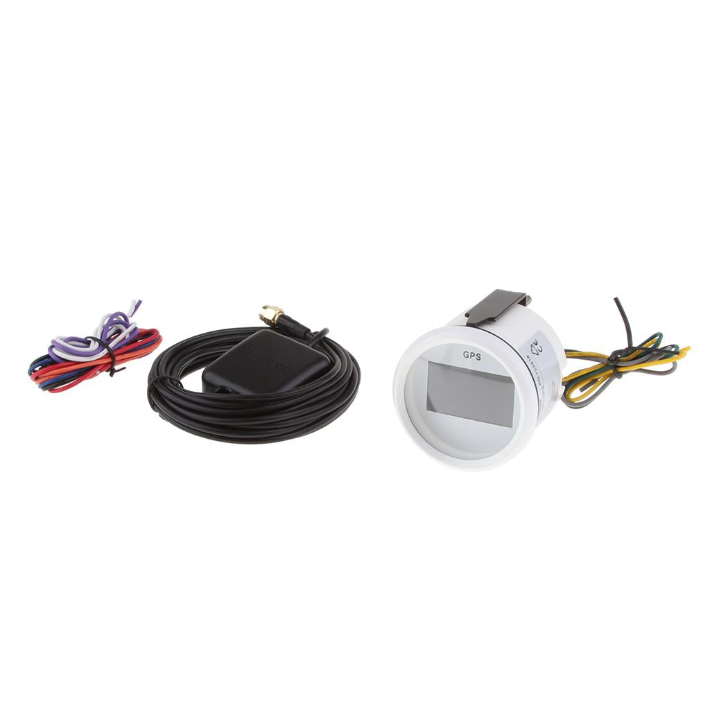 Marine Boat Auto Car GPS Digital Speedometer Odometer Gauge 51mm 9-32V 2