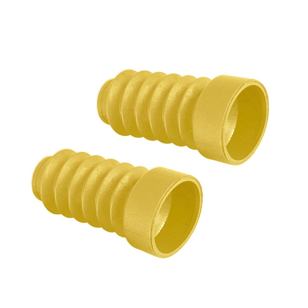 4xMotorcycle Rubber Fork Dust Cover Front Gaiters Boots For JOG50 JOG90 Yellow