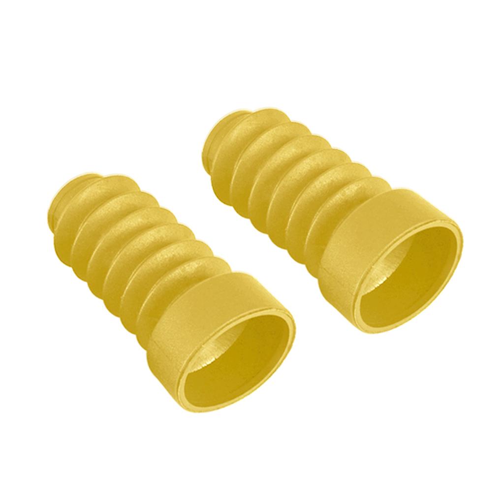 4xMotorcycle Rubber Fork Dust Cover Front Gaiters Boots For JOG50 JOG90 Yellow
