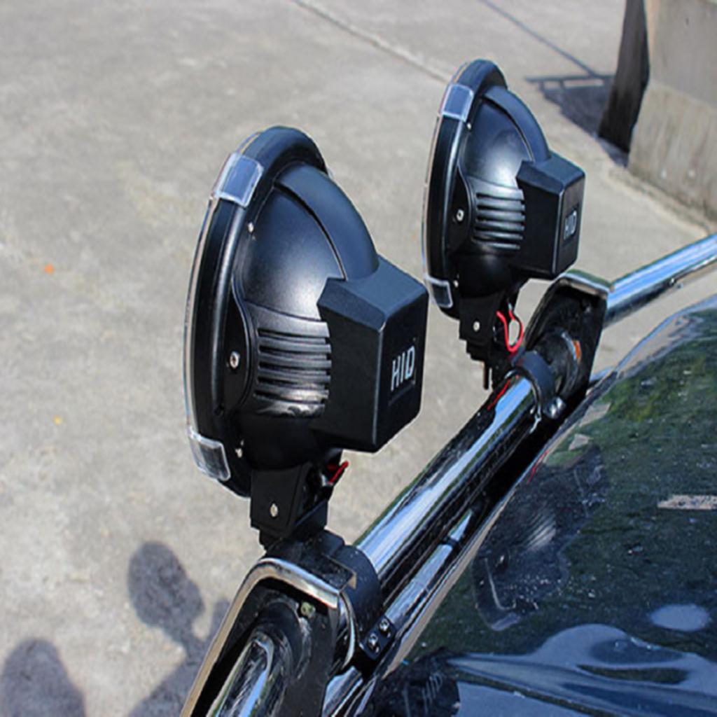 9'' 100W Flood Driving Lights HID Xenon 12V Trucks SUV Spot Work Light Black