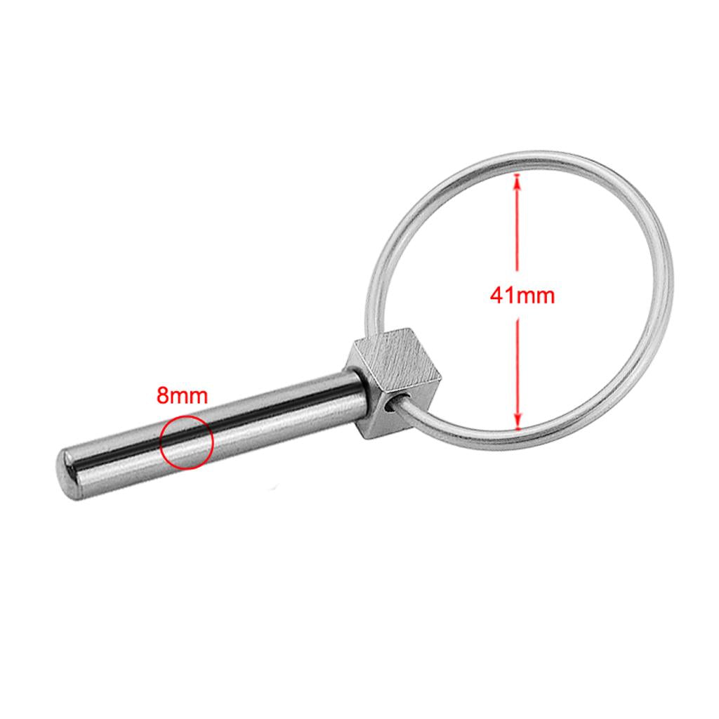 Quick Release Pin, 316 Stainless Steel Marine Hardware Boat/Bimini Top 8mm