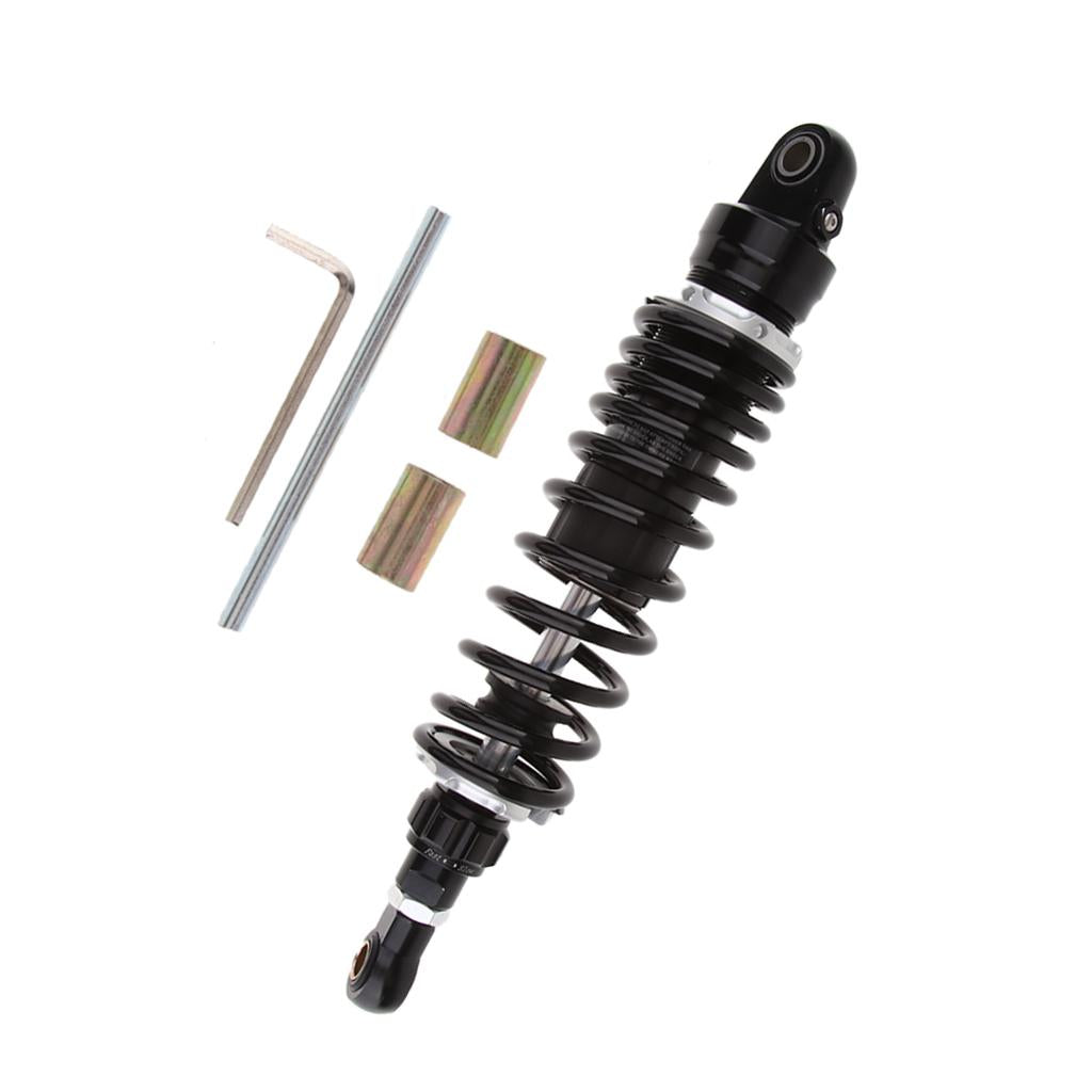 Universal Motorcycle Rear Adjust Damping Shock Absorber Black OLS-330
