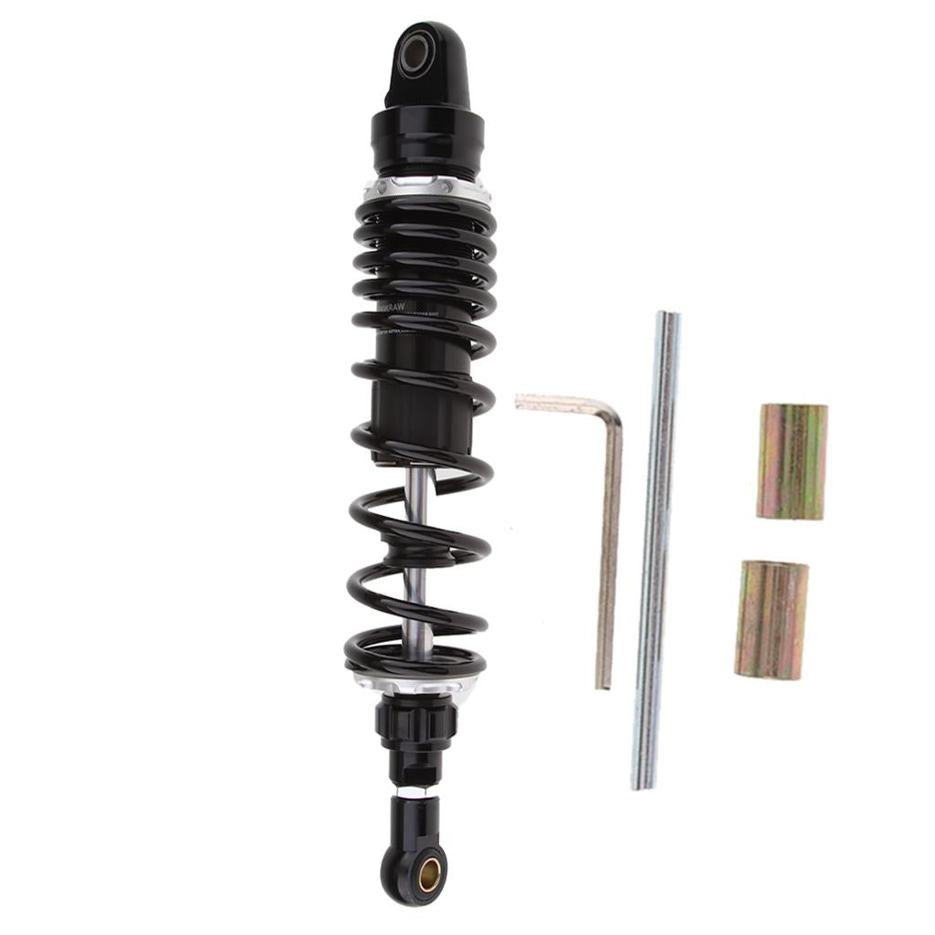 Universal Motorcycle Rear Adjust Damping Shock Absorber Black OLS-360