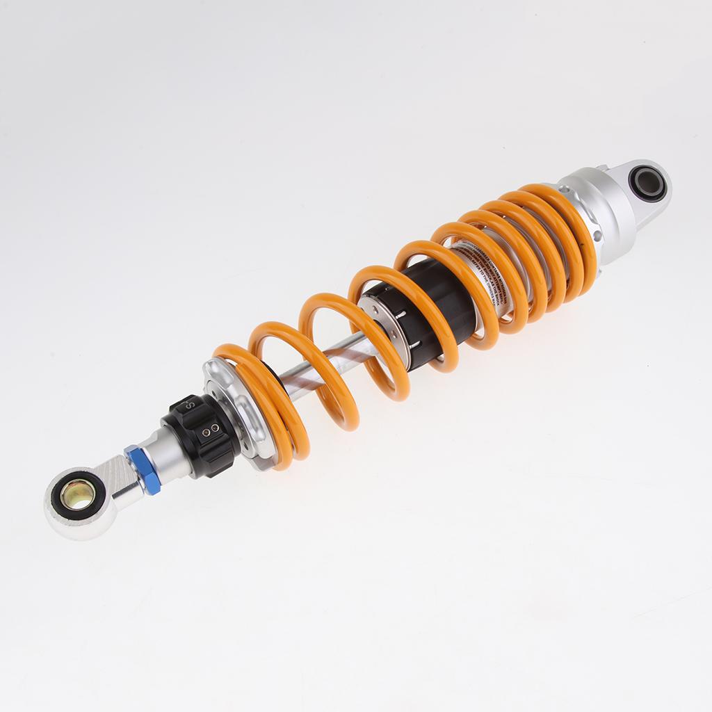 Universal Motorcycle Rear Adjust Damping Shock Absorber Orange OLS-330