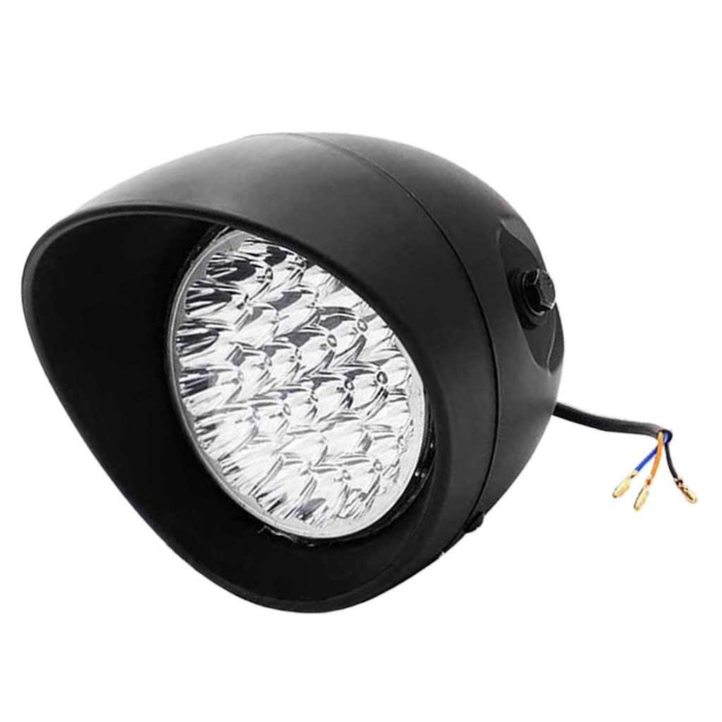 Ultra Bright LED Motorcycle Headlight for Harley Retro Stryle 12V/55W Black