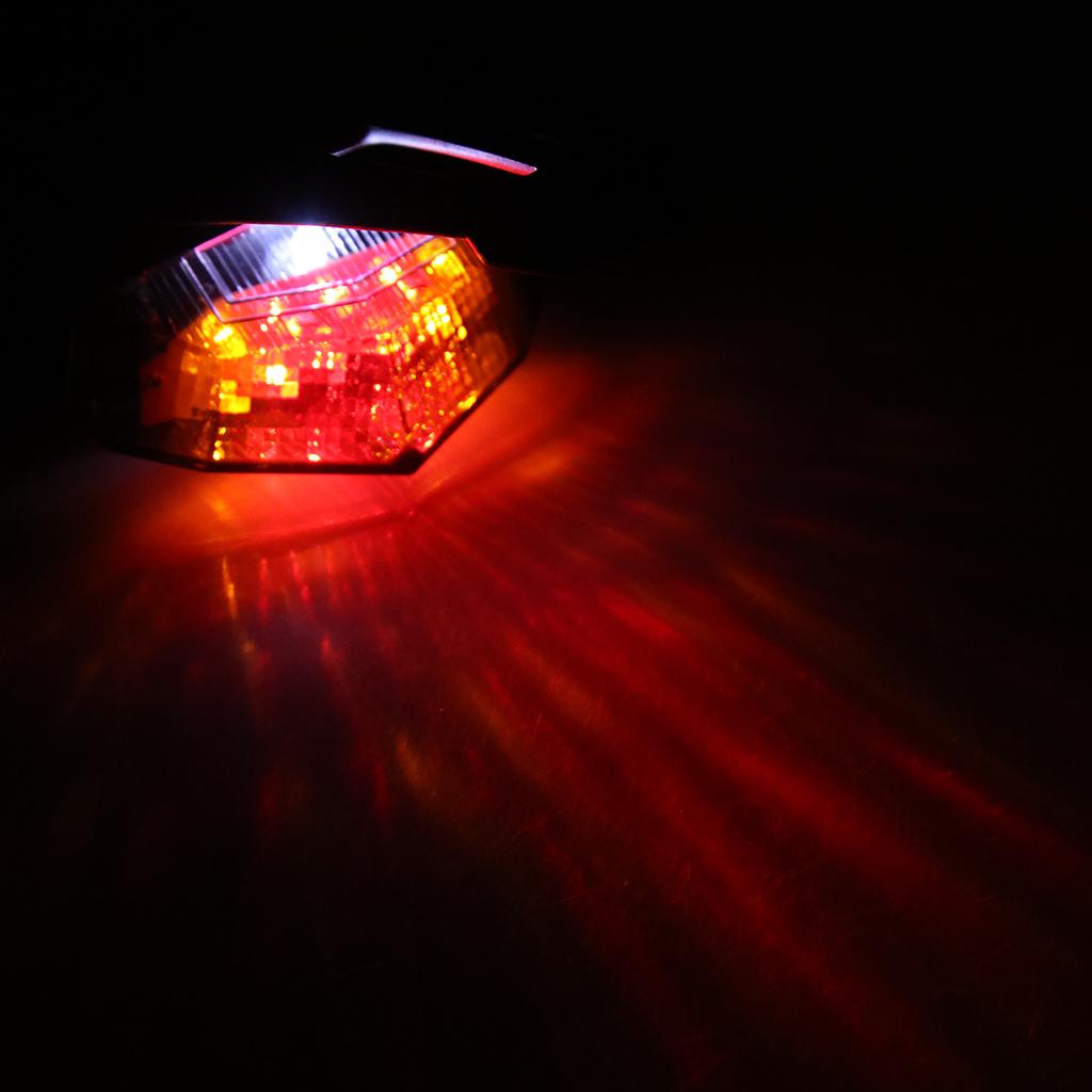 Motorcycle Fender Lamp LED Brake Stop Rear Tail Turn Light for Honda Smoke