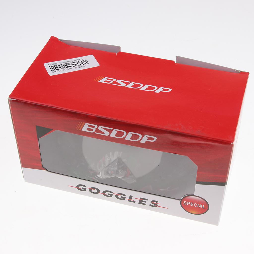 Anti Fog Motorcycle ATV Dirt Bike Racing Goggles Glasses A011 White Mirror